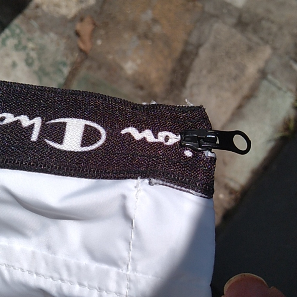 Nwt Champion White Nylon Jacket (XL) - Picture 9 of 12